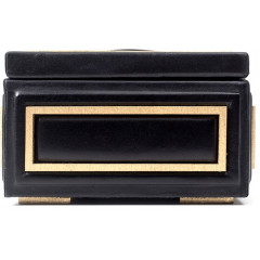 043-07-25/1 Шкатулка кожаная  прямоугольная DECO чёрный