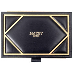 043-07-25/1 Шкатулка кожаная  прямоугольная DECO чёрный