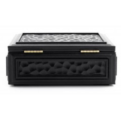 043-08-70 Шкатулка прямоугольная Turtle. Цвет черный .