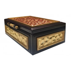 043-08-70-1 Шкатулка прямоугольная Turtle. Цвет золотой .