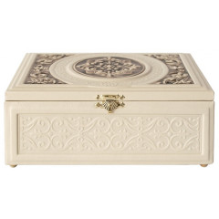 053-10-09 Шкатулка кожаная большая  Борокко 