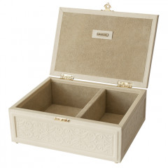 053-10-09 Шкатулка кожаная большая  Борокко 