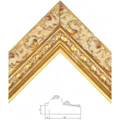 1313-1A-G деревянная рамка 60-80