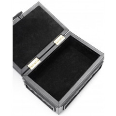 043-08-70 Шкатулка прямоугольная Turtle. Цвет черный .