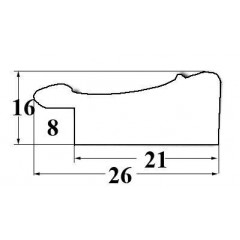 80-71 багет из пластика коричневый