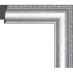 80-66 багет из пластика серебро