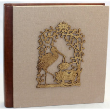 Аист детский альбом бежевый под наклейку