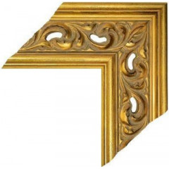 120-1 багет деревянный золото