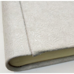 Орнамент-белый кожаный альбом под наклейку