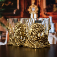 Набор из 2-х бокалов для виски ручная работа Львы в подарочной упаковке 10059610