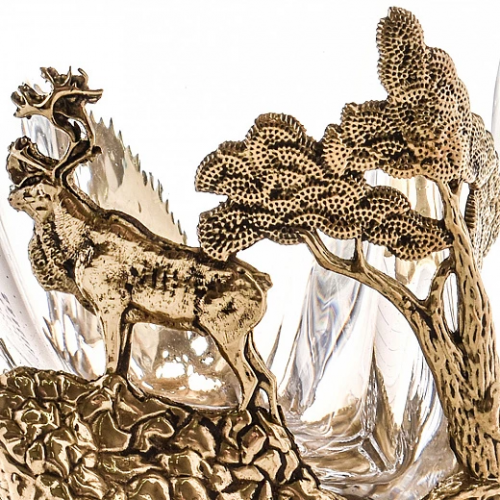 Набор из 2-х бокалов для ВИСКИ ручная работа Охота на оленя 1200102