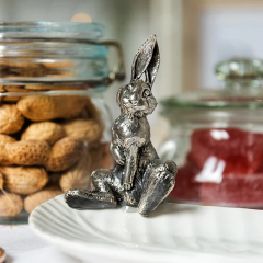 Менажница "Заяц на листе" (нейзильбер) в подарочной коробке