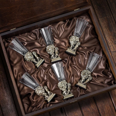 Набор "Лев": лафитники 6 шт. в деревянной шкатулке GP-1056611