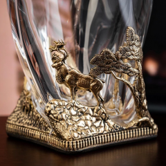 Набор из 4-х бокалов для виски ручная работа Охота на оленя 1200104