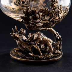 Бокал для коньяка Охота на Оленя 10058818 в подарочной коробке