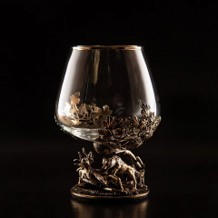 Бокал для коньяка Охота на Оленя 10058818 в подарочной коробке