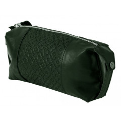 048-08-31/2 Косметичка кожаная ключ зелёный