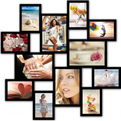 Memories MAX-3 деревянная чёрная мультирамка
