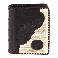 007-08-29 кожаный ежедневник А6 «Перо» коричневый