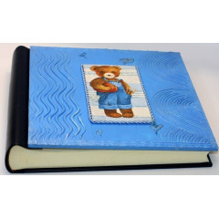 Ricamo детский фотоальбом голубой под наклейку