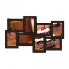 Дайкири-1 деревянная коричневая мультирамка