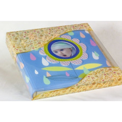 158 магнитный фотоальбом голубой