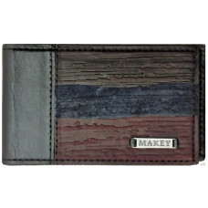 004-08-45 визитница мужская «Фьорды». Цвет черный