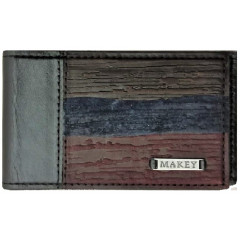 004-08-45 визитница мужская «Фьорды». Цвет черный