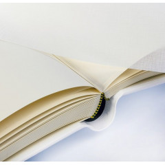 566-1 кожаный альбом под наклейку белый 