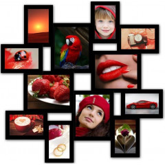 Memories MAX-3 деревянная чёрная мультирамка