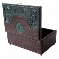 053-08-41 Шкатулка кожаная Венеция