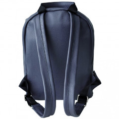 118-08-04 кожаный рюкзак Discovery синий