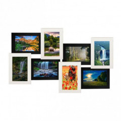 Дайкири-4 чёрно-белая деревянная мультирамка