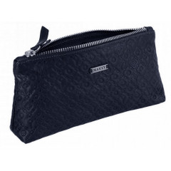 048-08-32/1 Косметичка кожаная Компакт синяя