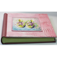 Sorno детский кожаный альбом розовый под наклейку