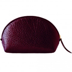 048-08-55/3 Косметичка кожаная бордо