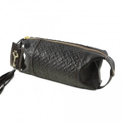 048-08-31 Косметичка кожаная ключ коричневый