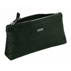 048-08-32/2 Косметичка кожаная Компакт зелёная