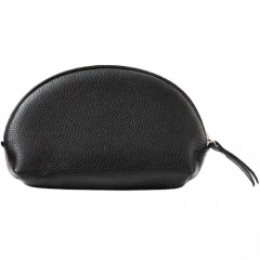 048-08-51 Косметичка кожаная чёрная