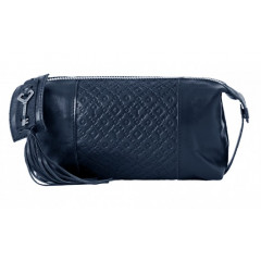 048-08-31/1 Косметичка кожаная ключ синий