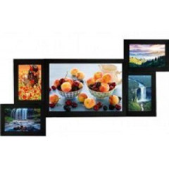 Фантазия-3 чёрная деревянная мультирамка