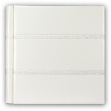 566-1 кожаный альбом под наклейку белый 