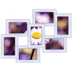 Меркурий 07 белая деревянная мультирамка