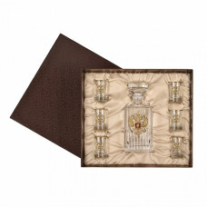 Подарочный набор  посуды со штофом и рюмками Герб России GP-10056553