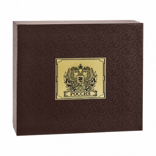 Набор 6 стопок (двойная обводка) Герб (латунь), GP-10056679