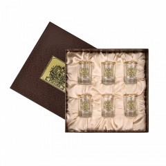 Набор 6 стопок (двойная обводка) Герб (латунь), GP-10056679