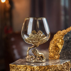 Бокал для коньяка Царь Лев 420 мл в подарочной коробке 10058966