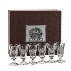 Набор Лафитный 6 стопок (Герб олово) GP-10056687