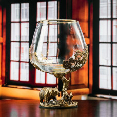 Бокал для коньяка Медведь 420 мл в подарочной коробке 10058965