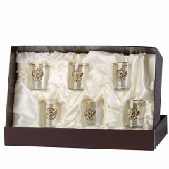 Набор 6 стопок Герб(латунь) GP-10056684